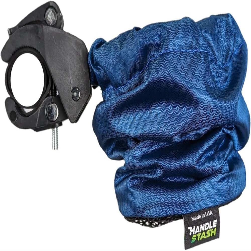 Shock-Absorbing Bike Cup Holder (Blucifer Blue Diamond) | Fits All Handlebars | Adjustable to Any Size Drink | Made for Bicycles, Boats, Wheelchairs | Xmas Stocking Stuffer | Made in USA