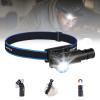 Brinyte HL18 Rechargeable Right Angle Headlamp Detachable L-Shape Flashlight with Magnetic Base 90 Degree Swivel 1600 Lumens Bright Waterproof Headlamp for Repairing Work