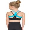 Liakada Girls Supportive Girls' Boomerang Bra Top with Integrated Bra Shelf Liner for Dance, Gymnastics, Yoga, Cheer! view 1