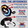 Oral Mart Football Mouth Guard (Ice & Fire) - Lip Guard Mouthpiece - Football Mouthguard Pacifier Protector with Detachable Strap view 4
