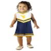 Little King NCAA Toddler/Youth Girls Team Cheer Jumper Dress-West Virginia-2T view 1