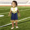 Little King NCAA Toddler/Youth Girls Team Cheer Jumper Dress-West Virginia-2T view 3
