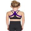 Liakada Girls Supportive Girls' Boomerang Bra Top with Integrated Bra Shelf Liner for Dance, Gymnastics, Yoga, Cheer! view 1