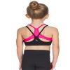 Liakada Girls Supportive Girls' Boomerang Bra Top with Integrated Bra Shelf Liner for Dance, Gymnastics, Yoga, Cheer! view 1