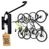 StoreYourBoard 4-Bike Swivel Rack  Wall Mounted Garage Bike Storage, Vertical Hanger with 120 Swing Design & Stopper, Space-Saving Indoor Wall Mount  Fits Kids Bikes, BMX & More  Black view 1