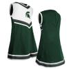 Little King NCAA Toddler/Youth Girls Team Cheer Jumper Dress-Michigan State-3T view 4