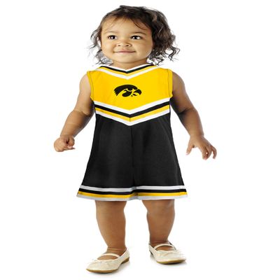 Little King NCAA Toddler/Youth Girls Team Cheer Jumper Dress-Iowa-Y6