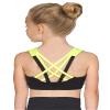 Liakada Girls Supportive Girls' Lattice Bra Top with Integrated Bra Shelf Liner for Dance, Gymnastics, Yoga, Cheer! view 1