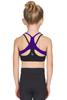 Liakada Girls Supportive Girls' Boomerang Bra Top with Integrated Bra Shelf Liner for Dance, Gymnastics, Yoga, Cheer! view 1