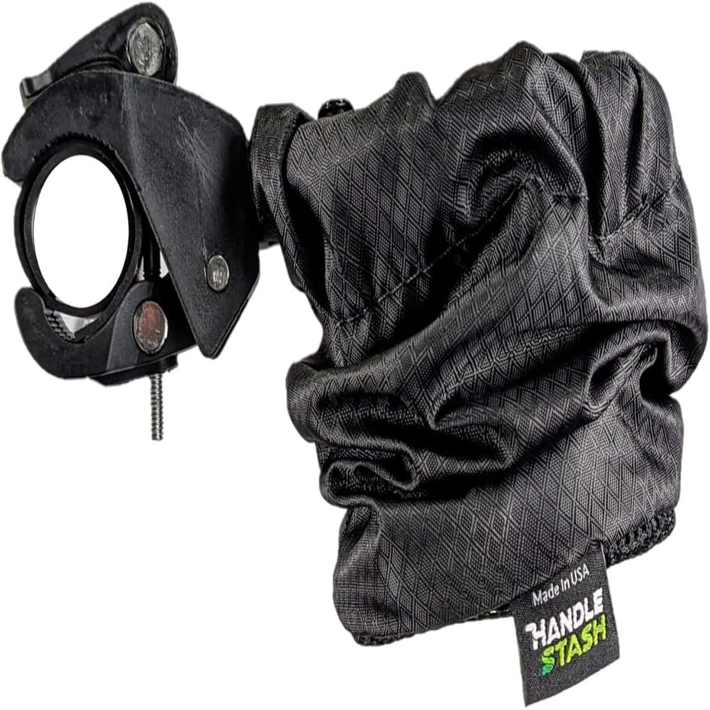 HandleStash Shock-Absorbing Bike Cup Holder (Double Black Diamond) | Fits All Handlebars | Adjustable to Any Size Drink | Made for Bicycles, Boats, Wheelchairs | Xmas Stocking Stuffer | Made in USA