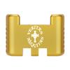 NDZ Performance Aluminum Slide Racker Assist Back Plate for Gen 1-5 Glock 17 19 19x 22 23 24 26 27 31 32 33 34 35 45 47 49, Improved Slide Grip, Gold - Veritas Aequitas Bold view 1