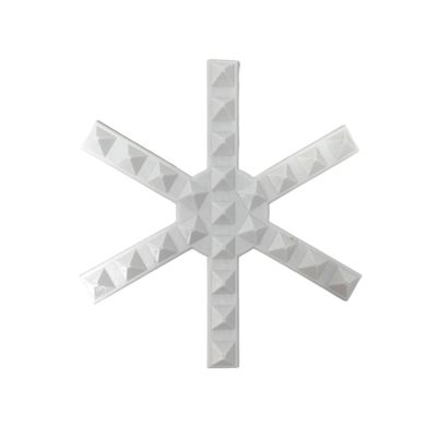 FRESHe Snowboard Stomp Pad - Low Profile Spike Pattern - Specialized Stomp Pad Designed for Better Grip & Adhesion to Snowboards - Black (White Snowflake)