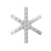 FRESHe Snowboard Stomp Pad - Low Profile Spike Pattern - Specialized Stomp Pad Designed for Better Grip & Adhesion to Snowboards - Black (White Snowflake) view 1