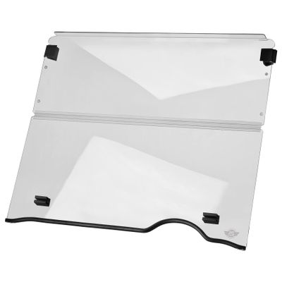 EZ-GO Golf Cart Windshield - RM Cart Route 66 Impact Resistant 3/16 Fold-Down Acrylic Window - Fits RXV Model - Premium Easy to Install, Non-Fade Shatter Resistant Design (Clear)