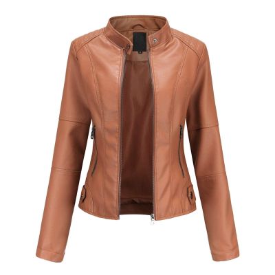 HINDOLA Womens Faux Leather Jackets Short Motorcycle Jacket Winter Fashion Moto Biker Casual Jackets Coat