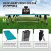 MARCHWAY Lightweight Folding Tent Camping Cot Bed with Lever Lock, Easy Setup Portable Compact for Outdoor Travel, Hunting, Hiking, Motorcycling, Support 330Lbs (Blue) view 3