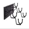Hold Up Displays Gun Rack Wall Mount Horizontal Hanger for 3 Rifles- Black Steel- USA Made Hand Welded Steel HD105-3SW view 2
