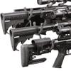 Hold Up Displays Gun Rack Wall Mount Horizontal Hanger for 3 Rifles- Black Steel- USA Made Hand Welded Steel HD105-3SW view 4