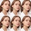 5 Pairs Gold Hoop Earrings Set for Women, 14K Plated Hypoallergenic Thin Small Golden Earrings Set Cartilage Helix Huggie Hoop Pack for Women Men 12mm/14mm/16mm/18mm/20mm view 3