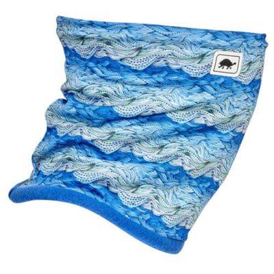 Turtle Fur Youth Comfort Shell Neckula Fleece Lined Neck Warmer, Ages 7-12, Wave Rider