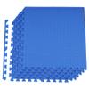 Signature Fitness Puzzle Exercise Mat with EVA Foam Interlocking Tiles, Blue, 3/4 Thick, 6 Tiles, 24 Sq Ft view 1