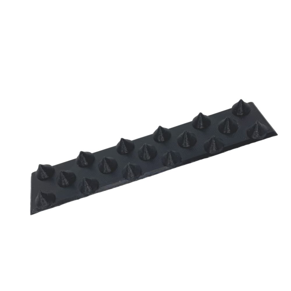 FRESHe Snowboard Stomp Pad - Low Profile Spike Pattern - Specialized Stomp Pad Designed for Better Grip & Adhesion to Snowboards - Black (Low Profile)