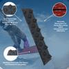 FRESHe Snowboard Stomp Pad - Low Profile Spike Pattern - Specialized Stomp Pad Designed for Better Grip & Adhesion to Snowboards - Black (Low Profile) view 4