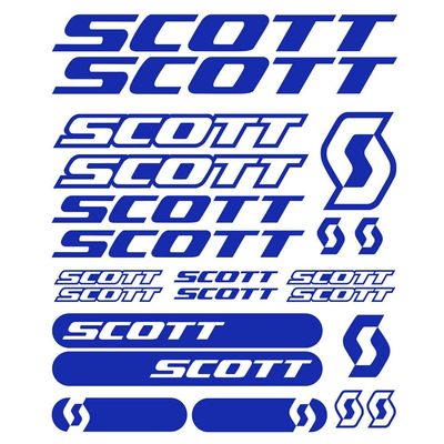 22pcs for SCOTT BIKE Decal Stickers Vinyl Mountain Cycling MTB (Blue)