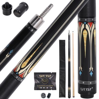 CUEELF Pool Cue Stick Billairds cue Stick 58 inch Maple Billiard Pool Stick Pool Table Sticks 19.5oz/20oz Pool Cues (Style-01, 19.5 oz)