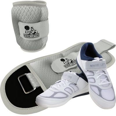 Ankle Wrist Weights 5lb Bundle with Shoes Venja Size 7 - White