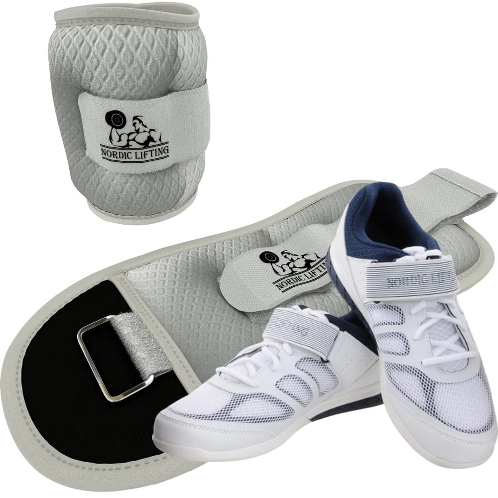 Ankle Wrist Weights 5lb Bundle with Shoes Venja Size 7 - White