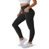 3 Pack High Waisted Leggings for Women No See Through Yoga Pants Tummy Control Leggings for Workout Running Buttery Soft (Pocket Black/Black/Black, L/XL) view 2