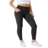 3 Pack High Waisted Leggings for Women No See Through Yoga Pants Tummy Control Leggings for Workout Running Buttery Soft (Pocket Black/Black/Black, L/XL) view 3