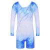 BAOHULU Leotard for Girls Gymnastics Toddler Tank Biketards Shorts Shiny Diamond Purple Kids Dancewear B217_WhiteBlue_150 view 1