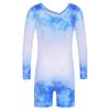 BAOHULU Leotard for Girls Gymnastics Toddler Tank Biketards Shorts Shiny Diamond Purple Kids Dancewear B217_WhiteBlue_150 view 2