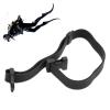 HERCHR Scuba Diving Universal Fins Straps, Scuba Dive 26in Rubber Knife Straps Quick Release Buckles Accessories, Fit for Most Fins Ideal for Freediving & Snorkeling, Ensure Safety, Black view 1