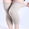 Aecsoc Warm Cashmere and Wool Thicken Men and Women Leg Warmers Breathable Elastic Blend Knee Wraps PDY202242(Beige,XXL) view 3