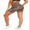 FULLSOFT High Waisted Biker Shorts for Women-5" Tummy Control Fitness Athletic Workout Running Yoga Gym Soft Shorts (Leopard,Small-Medium) view 2