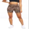 FULLSOFT High Waisted Biker Shorts for Women-5" Tummy Control Fitness Athletic Workout Running Yoga Gym Soft Shorts (Leopard,Small-Medium) view 3