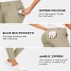 Hiverlay Womens pro Golf Pants Quick Dry Slim Lightweight Work Pants with Straight Ankle Also for Hiking or Casual LadiesLight Khaki-XXL view 3