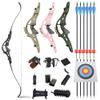 HNZMDY 62 ILF Takedown Recurve Bow 30-60 Lbs ILF Bow Riser and Limb Archery American Hunting Bow with Gordon Limbs for Adult Competition Athletic Bow Right Hand (55 Lbs, Black) view 1