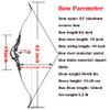 HNZMDY 62 ILF Takedown Recurve Bow 30-60 Lbs ILF Bow Riser and Limb Archery American Hunting Bow with Gordon Limbs for Adult Competition Athletic Bow Right Hand (55 Lbs, Black) view 3