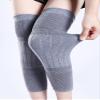 Aecsoc Warm Cashmere and Wool Thicken Men and Women Leg Warmers Breathable Elastic Blend Knee Wraps PDY202242(Medium grey,L) view 2