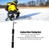 Mini Ice Fishing Rod Carbon Fiber, Carbon Fiber Fishing Rod,Fishing Pole Winter Fishing Pole (3 Sections 69cm) view 2