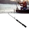 Mini Ice Fishing Rod Carbon Fiber, Carbon Fiber Fishing Rod,Fishing Pole Winter Fishing Pole (3 Sections 69cm) view 3