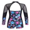 Daenrui Kids Girls Gymnastics Leotards Long Sleeve Dance Biketards Shorts Unitards Active Tumbling Outfits Stars 12 Years view 2