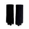 Women's Winter Touch Screen Gloves Cashmere Rabbit Fur Cute Warming Thickened Driving Gloves Students Cold Cycling Mittens (Color : Black, Size : One Size) view 1