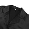 Doloame Women Pajamas Set Y2K Button Down Long Sleeve Sleepwear Feather Trim Nightwear Loungewear Pjs (Black, XL) view 4