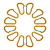 12PCS Keychain Clips Mini Carabiner - 1 5/8 inch Small Aluminum Durable Quick Release D-Shape Spring Loaded Wire Gate Clip view 1
