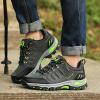 BORAMAX Men's Sneakers Outdoor Sports Climbing Hiking Shoes Waterproof Trekking Suede Non-Slip Running Shoes Mens Climbing Shoes Grey view 2